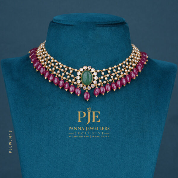 Pearls Jali Necklace |11.16 Gram