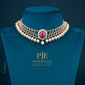 Pearls Jali Necklace |10.45 Gram