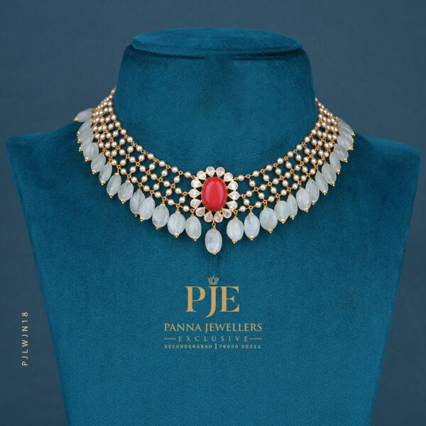 Pearls Jali Necklace |10.33 Gram