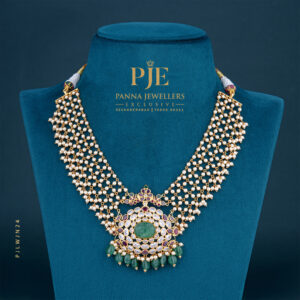 Pearls Jali Necklace |17.84 Gram