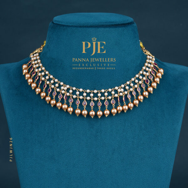 Pearls Jali Necklace |10.42 Gram