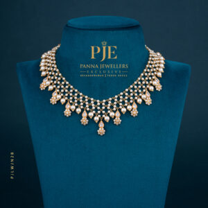 Pearls Jali Necklace |12.80 Gram