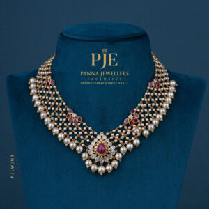 Pearls Jali Necklace |15.87 Gram