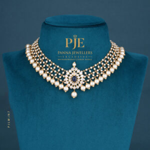 Pearls Jali Necklace |10.38 Gram