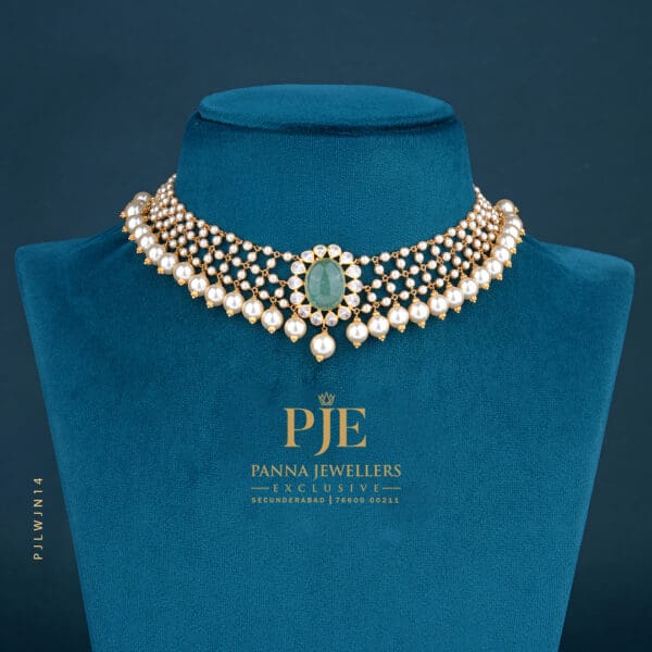 Pearls Jali Necklace |10.42 Gram