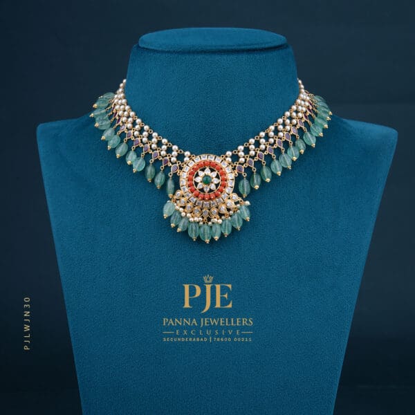 Pearls Jali Necklace | 16.65 Gram
