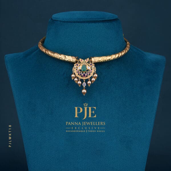 Gold Kanti Necklace | 16.60 Gram