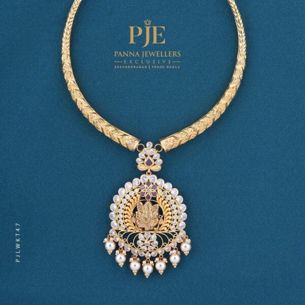 Gold Kanti Necklace | 14.44 Gram