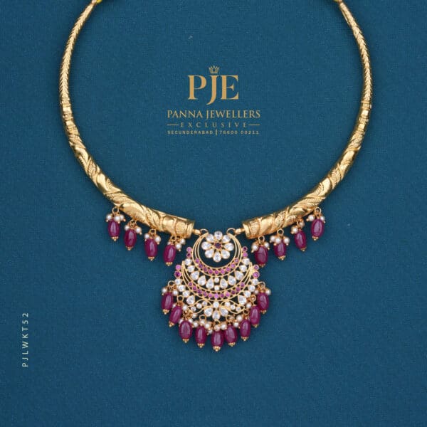 Gold Kanti Necklace | 12.16 Gram