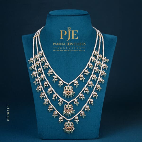 Pearls Sathlada Necklace | 17.00 Gram