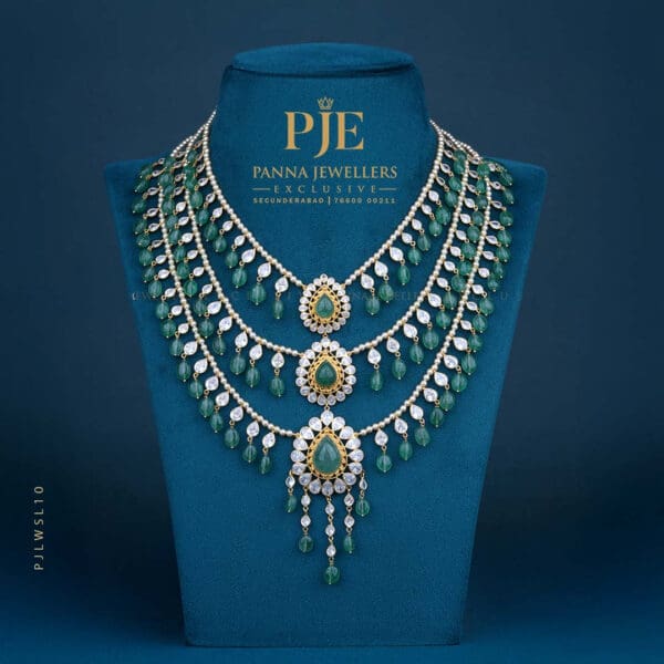 Pearls Sathlada Necklace | 28.56 Gram