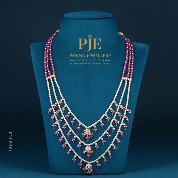 Pearls Sathlada Necklace | 10.60 Gram