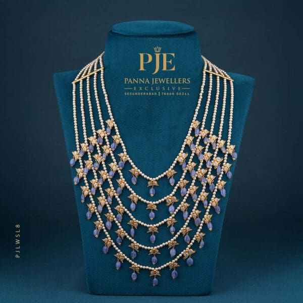 Pearls Sathlada Necklace | 29.54 Gram