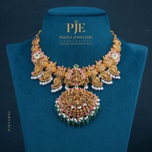 Kundan Short Necklace| 52.51 Grams