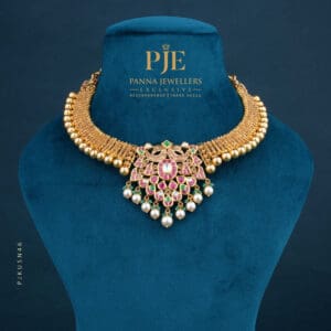 Kundan Short Necklace| 41.11 Grams