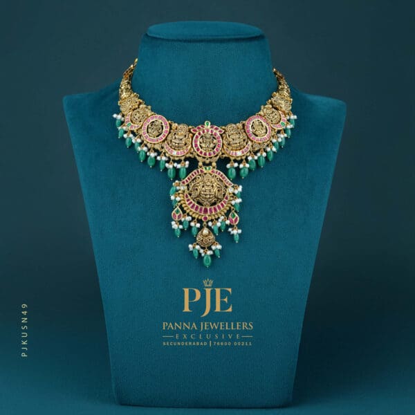 Kundan Short Necklace | 48.08 Gram