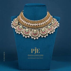Kundan Short Necklace| 138.10 Grams
