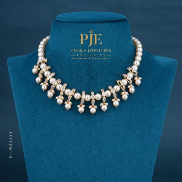 Pearls Short Necklace | 8.15 Gram