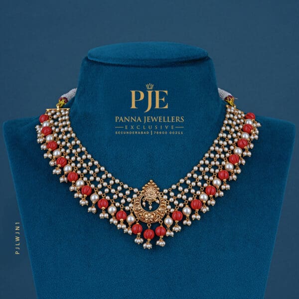 Pearls Jali Necklace | 13.69 Gram