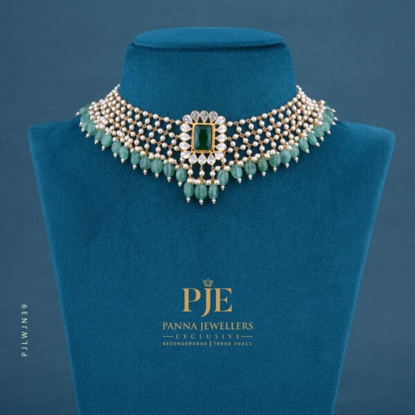 Pearls Jali Necklace | 14.02 Gram