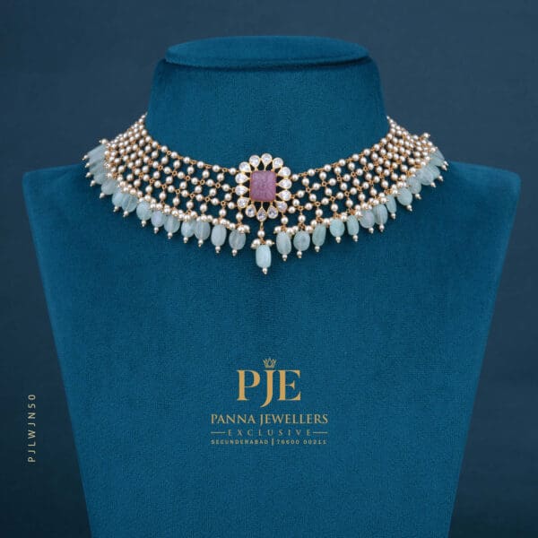 Pearls Jali Necklace | 11.28 Gram