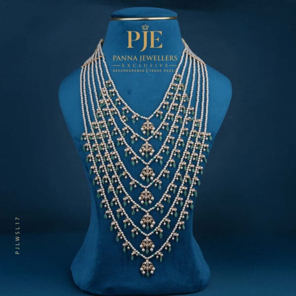 Pearls Sathlada Necklace | 31.63 Gram