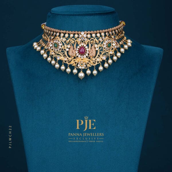 GOLD NAKSHI CHOKER | 23.95 grams