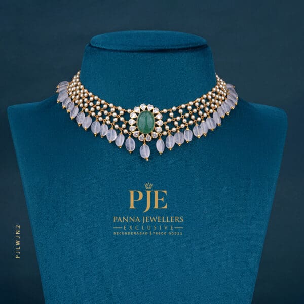 Pearls Jali Necklace | 10.65 Gram