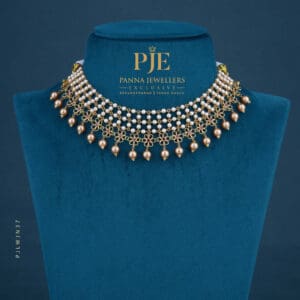 Pearls Jali Necklace | 14.09 Grams