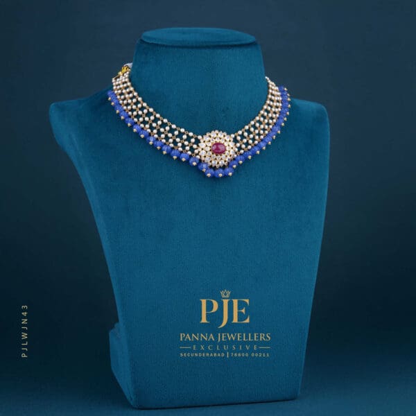 Pearls Jali Necklace | 10.10 Gram