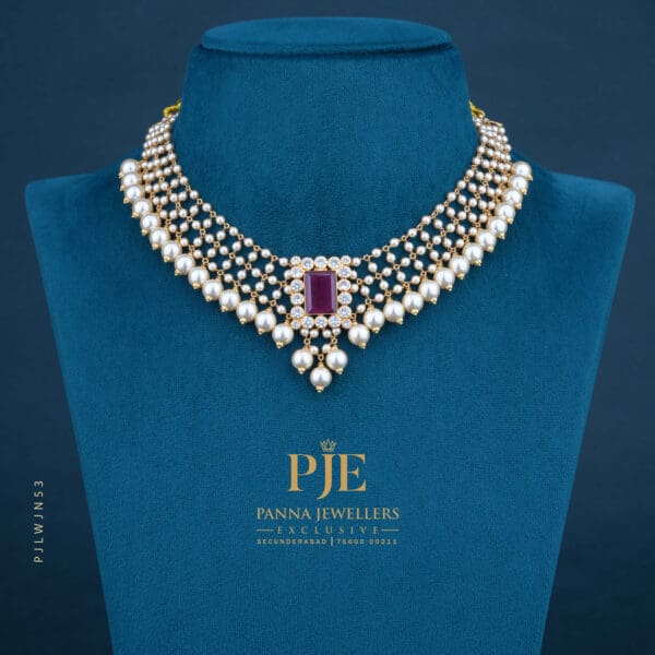 PEARLS JALI NECKLACE | 9.75 grams