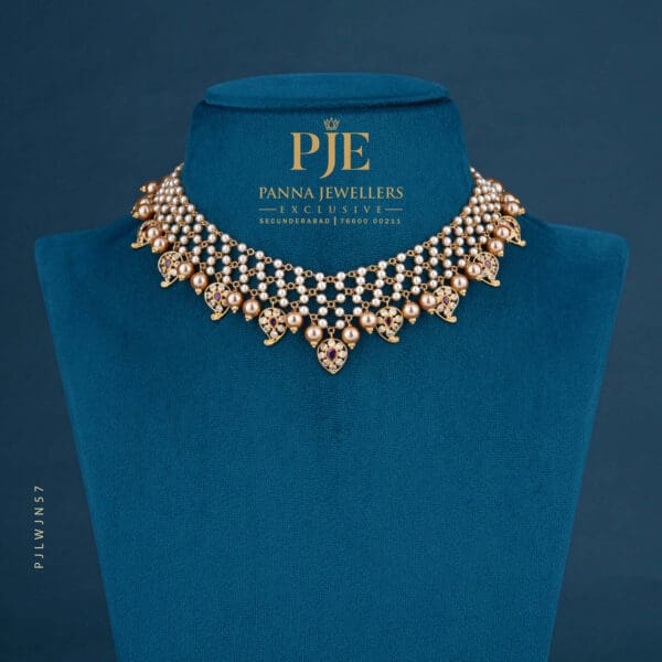 PEARLS JALI NECKLACE | 14.06 grams