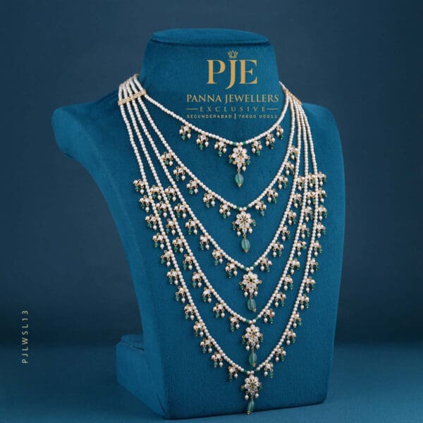 Pearls Sathlada Necklace | 17.52 Gram