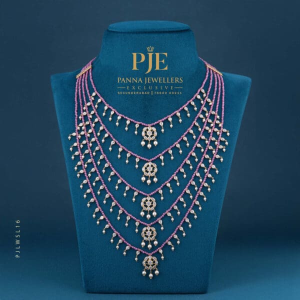 Pearls Sathlada Necklace | 16.47 Gram