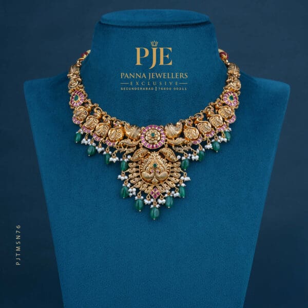 Temple Short Necklace | 38.12 Grams