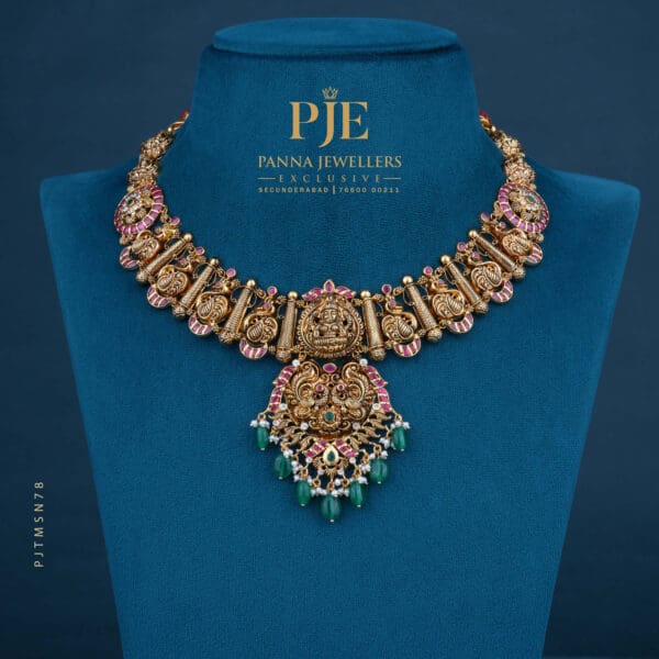 Temple Short Necklace | 42.72 Grams