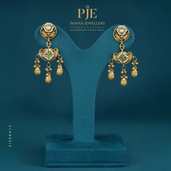 RAJWADA HERITAGE EARRINGS | 16.88 grams