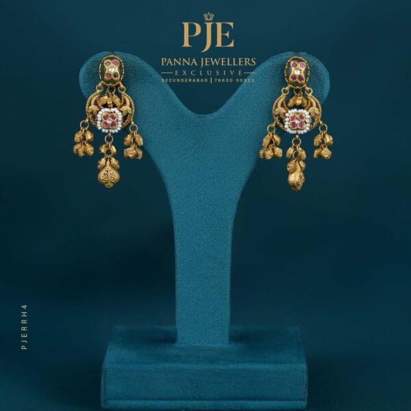 RAJWADA HERITAGE EARRINGS | 13.37 grams