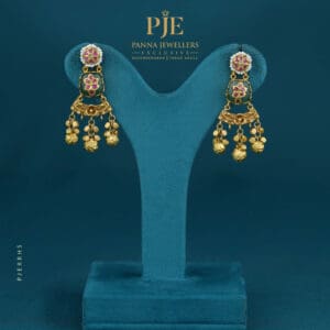 RAJWADA HERITAGE EARRINGS | 13.87 Gram