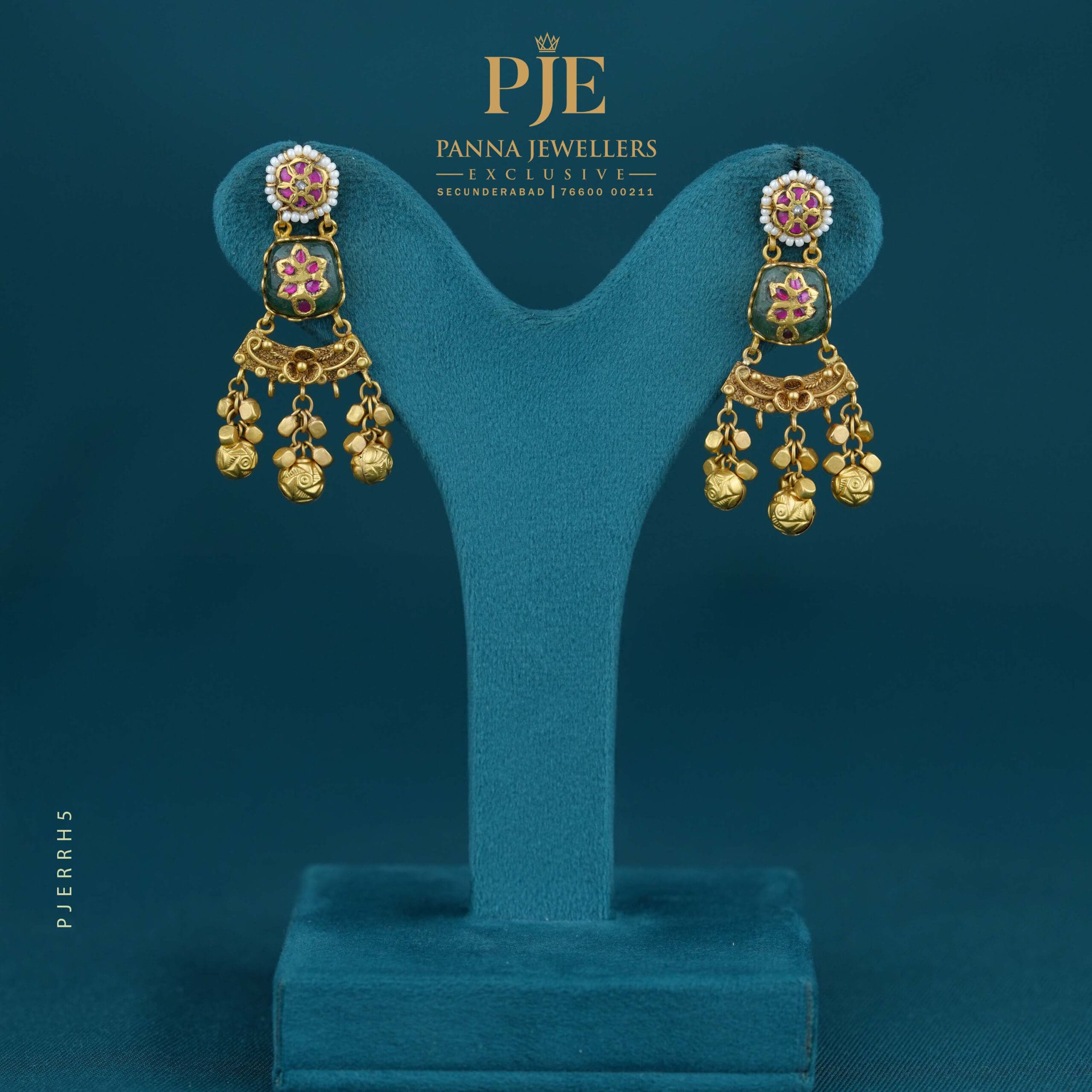 RAJWADA HERITAGE EARRINGS | 13.87 Gram RAJWADA HERITAGE EARRINGS | 13.87 Gram