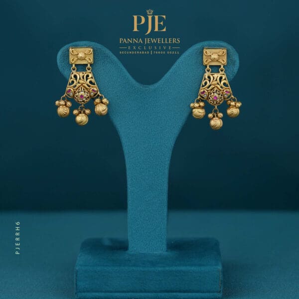 RAJWADA HERITAGE EARRINGS | 15.59 grams