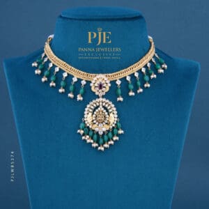 PEARLS SHORT NECKLACE | 18.01 Gram