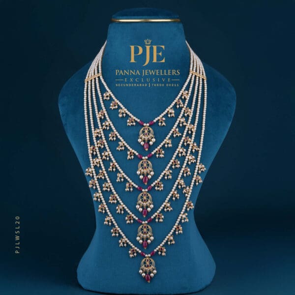 Pearls Sathlada Necklace | 19.98 Gram